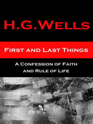 cover image of First and Last Things--A Confession of Faith and Rule of Life